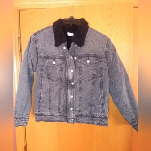 Women's size small,  Forever 21 fleece lined jean jacket